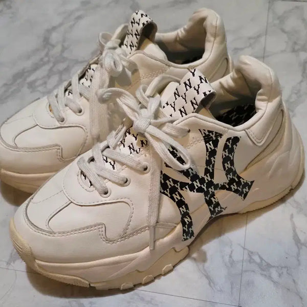 [BUNJANG] MLB Big Ball Chunky Light Sneakers White / MLB 빅볼 청키 라이트 스니커즈 화이트
