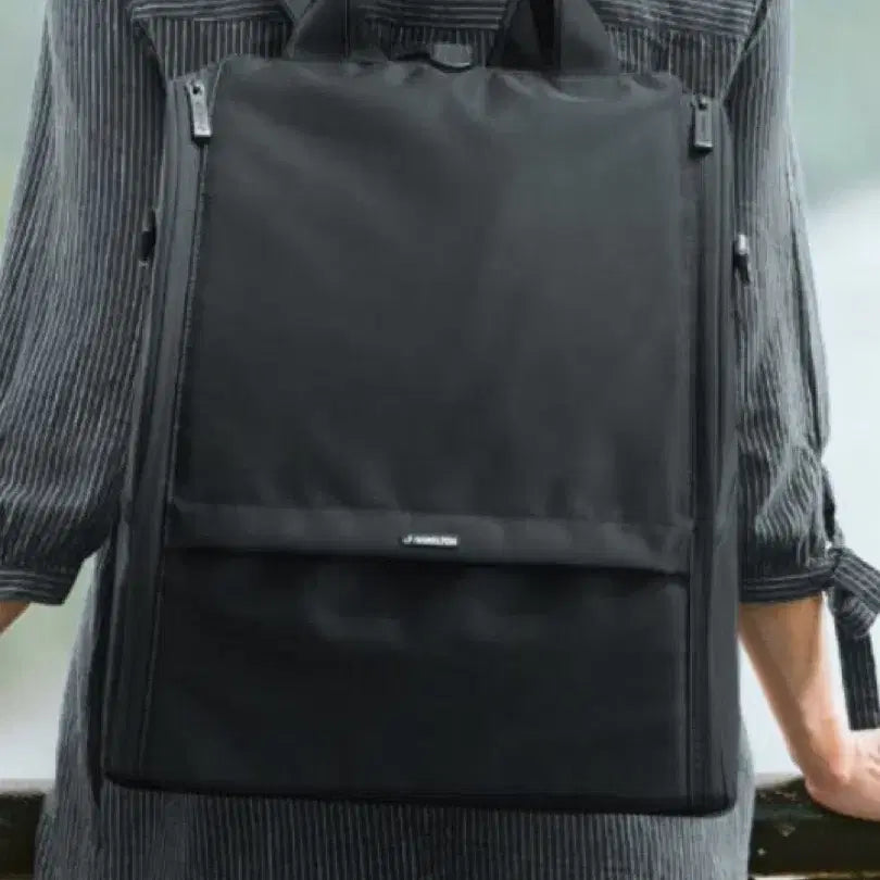 [BUNJANG] J.Hamilton Black Backpack / 제이해밀턴 백팩 블랙