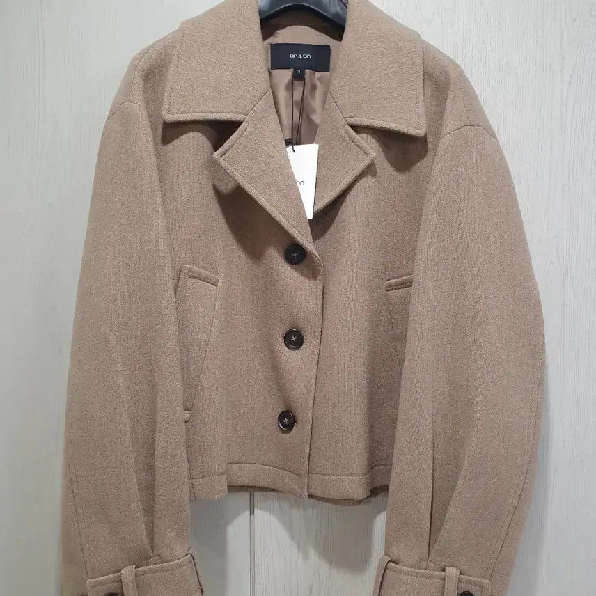 [BUNJANG] On & On Beige Wool Blend Short Jacket / 새상품 온앤온 베이지 울 혼방 자켓