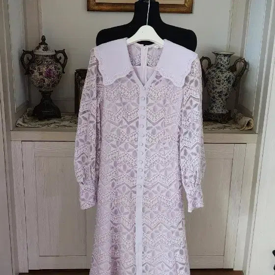 [BUNJANG] IT MICHAA Lace Dress Lavender / 잇 미샤   레이스 원피스 라벤더