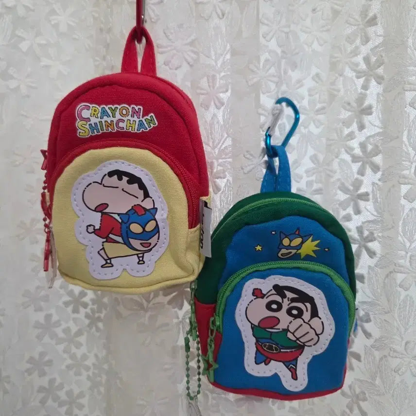 [BUNJANG] Crayon Shin-chan Genuine Mini Backpack Pouch with Charm / 짱구 정품 미니백팩 가방 파우치 키링 새상품