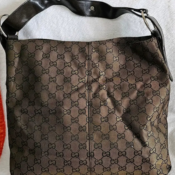 [BUNJANG] Leather Strap Shoulder Bag / 가죽끈 숄더 백