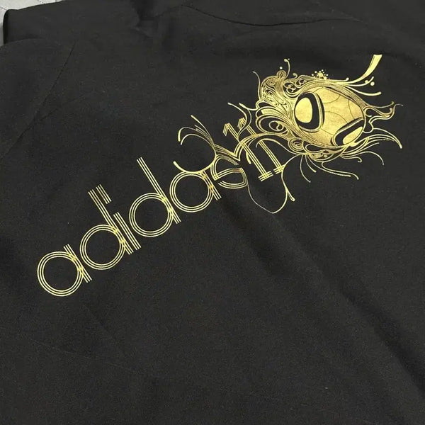 [BUNJANG] Adidas Gold Black Windbreaker / 아디다스 골드 블랙 바람막이