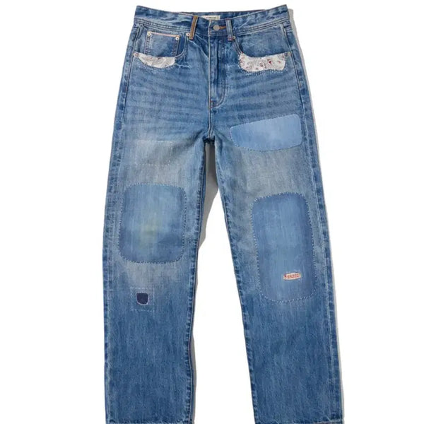 [BUNJANG] Kusnuff Sashiko Patchwork Selvedge Jeans / 쿠스너프 사시코 패치워크 셀비지진