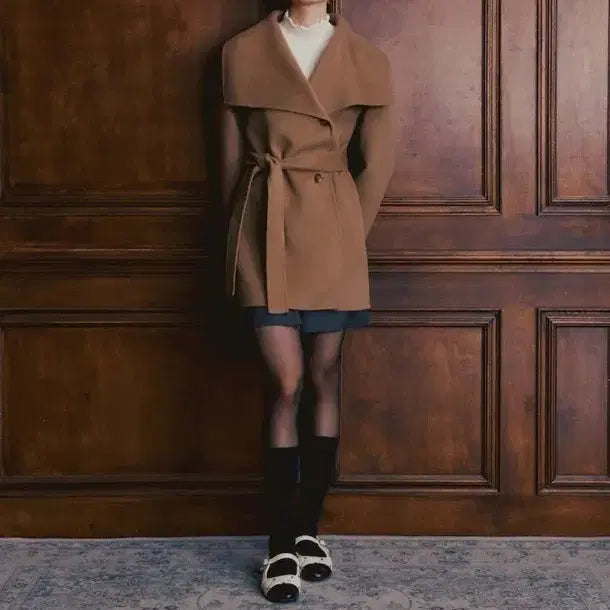 [BUNJANG] Beanpole Women's Half Coat Size M / 빈폴 여자 코트 하프코트 M사이즈