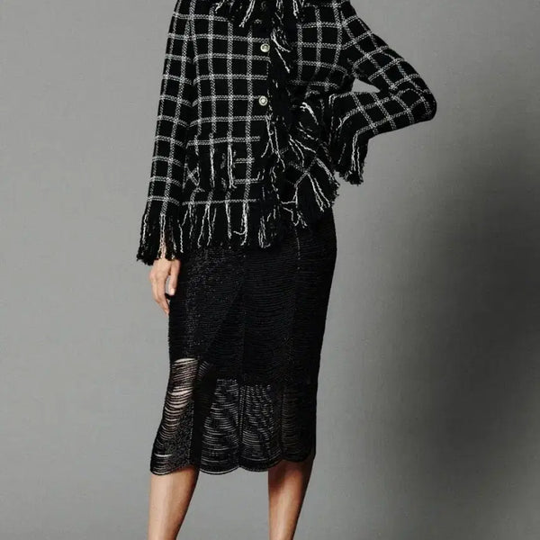 [BUNJANG] ZARA Tweed Jacket / ZARA 샤넬맛 트위드 자켓 S 새거