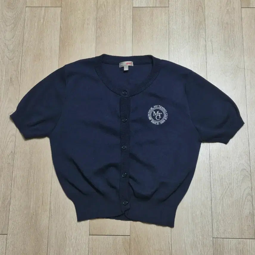 [BUNJANG] SPAO Navy Cropped Cardigan M / 스파오 네이비 크롭 가디건