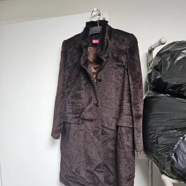 [BUNJANG] Burda Moon Alpaca Mink Fur Coat Brown / Burda Moon 알파카 밍크 퍼 코트 브라운 91-100-165사이즈 상태매우좋음