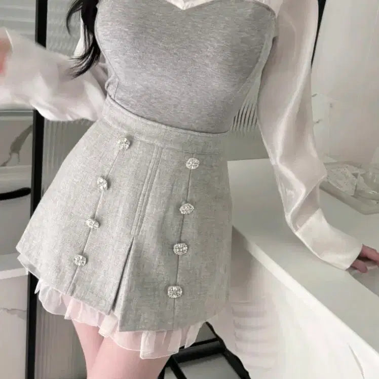 [BUNJANG] Imported Clothing Cubic Skirt / 수입의류 큐빅치마
