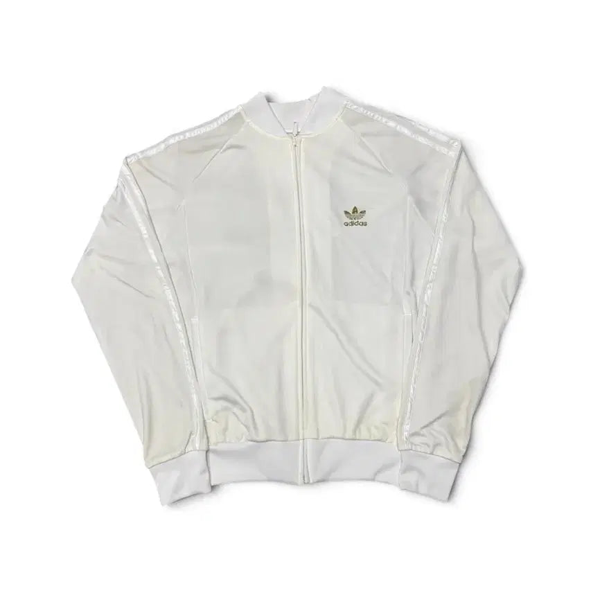 [BUNJANG] Adidas Cream White Track Top Jersey / 아디다스 크림화이트 트랙탑 져지