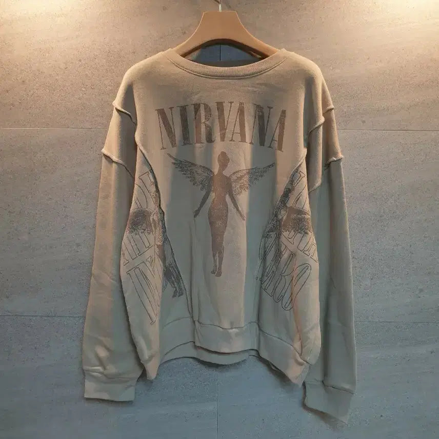 [BUNJANG] Nirvana Angel Printing Sweatshirt XL / NIRVANA 엔젤 프린팅 맨투맨. 미착.