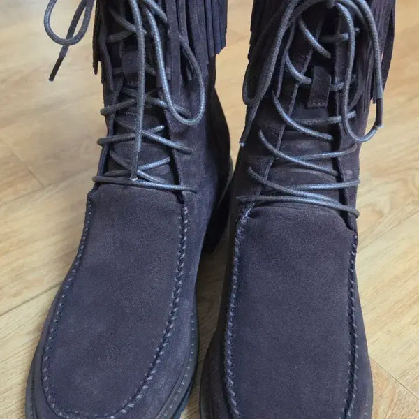 [BUNJANG] Thursday Island Fringe Walker Ankle Boots / 써스데이아일랜드 프린지워커