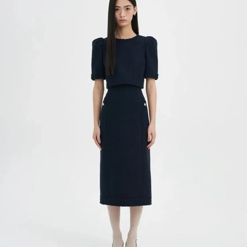 [BUNJANG] Floem The Moon Dress Navy / [플로움] 하객원피스_The Moon Dress_navy