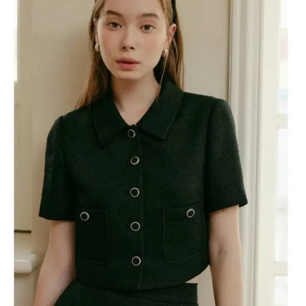 [BUNJANG] Lookast Sasha Crop Tweed Jacket / 새상품/택있음) 룩캐스트 사샤크롭트위드자켓 판매합니다