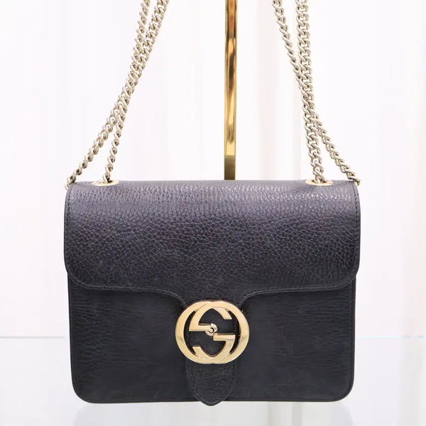[BUNJANG] Gucci Interlocking GG Chain Shoulder Bag 510304 / 구찌 인터로킹 GG 체인 숄더백 510304