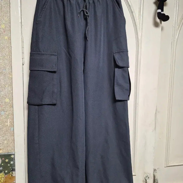 [BUNJANG] Navy Cargo Pants / 카고 팬츠 네이비