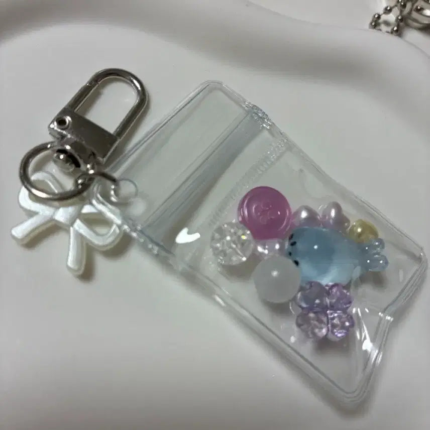 [BUNJANG] Seal Ribbon Keyring / 물개 리본 키링