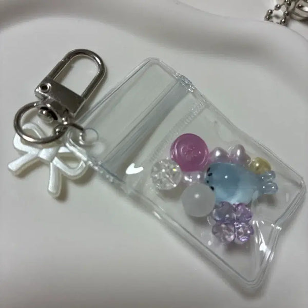 [BUNJANG] Seal Ribbon Keyring / 물개 리본 키링