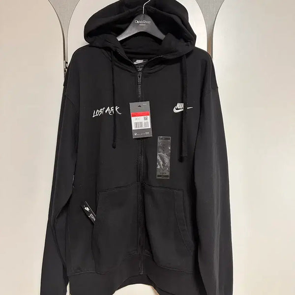 [BUNJANG] Nike Black Hoodie L / 나이키 블랙 후드집업 L 새옷
