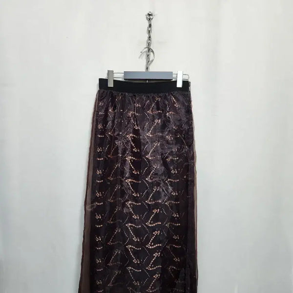 [BUNJANG] Lanvin See-through Pattern Long Skirt / 랑방 시스루 패턴 롱 스커트