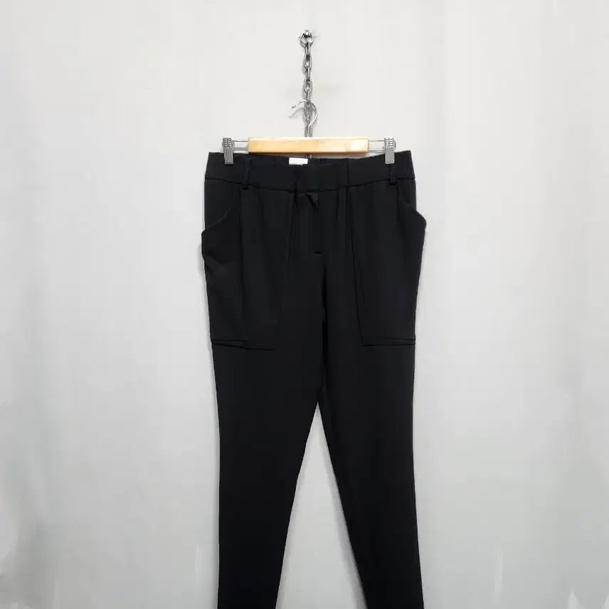 [BUNJANG] Obzee Black Cargo Bending Baggy Pants / 오브제 블랙 카고 밴딩배기팬츠