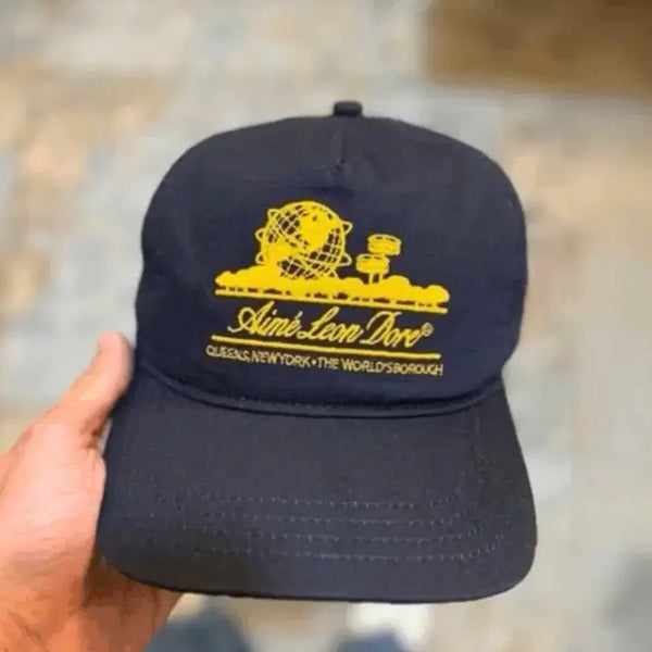 [BUNJANG] Aim Leon Dore Navy Logo Embroidered Cap / 에임레온도르 모자 네이비