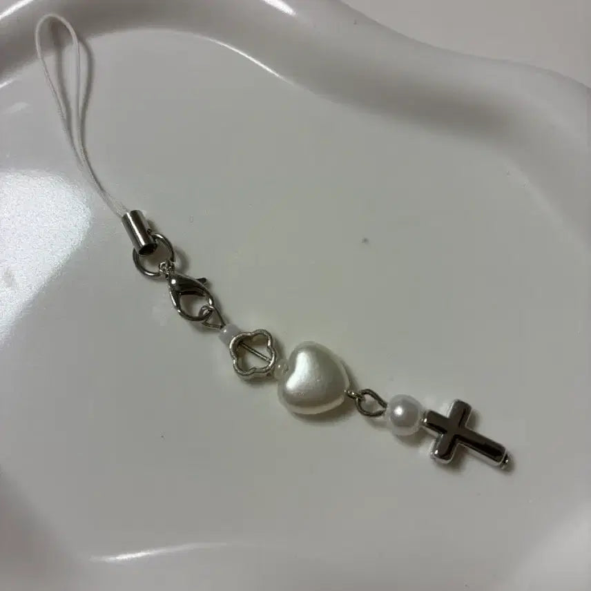 [BUNJANG] Cross Charm Phone Strap for Bag and Pouch / 십자가 핸드폰줄