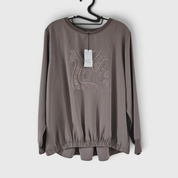 [BUNJANG] Moscona Women's Sweatshirt Blouse (New) / 새상품[90-100]모스코나 맨투맨 블라우스 여성