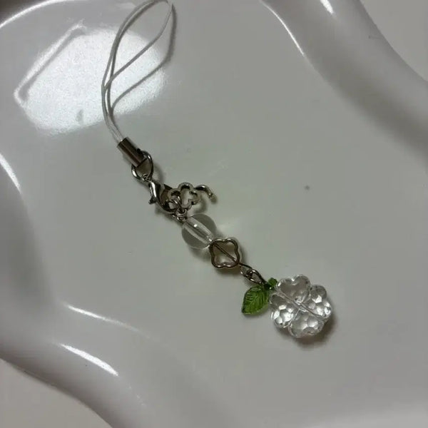 [BUNJANG] Lucky Clover Phone Strap / 행운 클로바 핸드폰줄