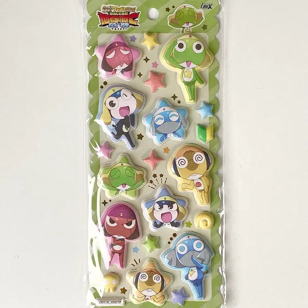 [BUNJANG] Keroro Marshmallow Seal Stickers / 개구리 중사 케로로 마슈마로 씰 스티커 말랑말랑