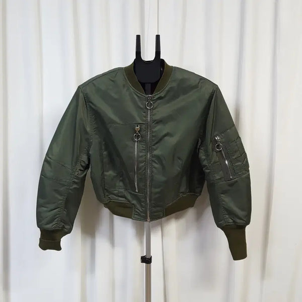 [BUNJANG] Sis M's Women's Quilted Lined Bomber Jacket / 시스미스 여성 안감누빔 항공점퍼 66 오일장