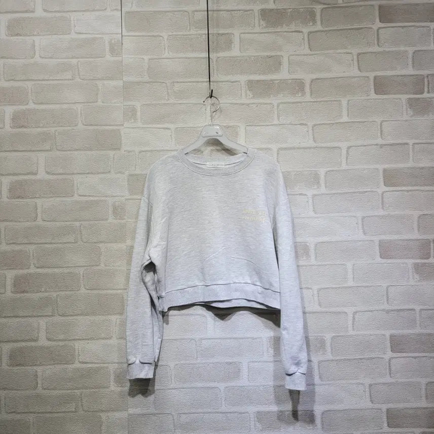 [BUNJANG] Cropped Sweatshirt / ㅎ1464 크롭 맨투맨 F