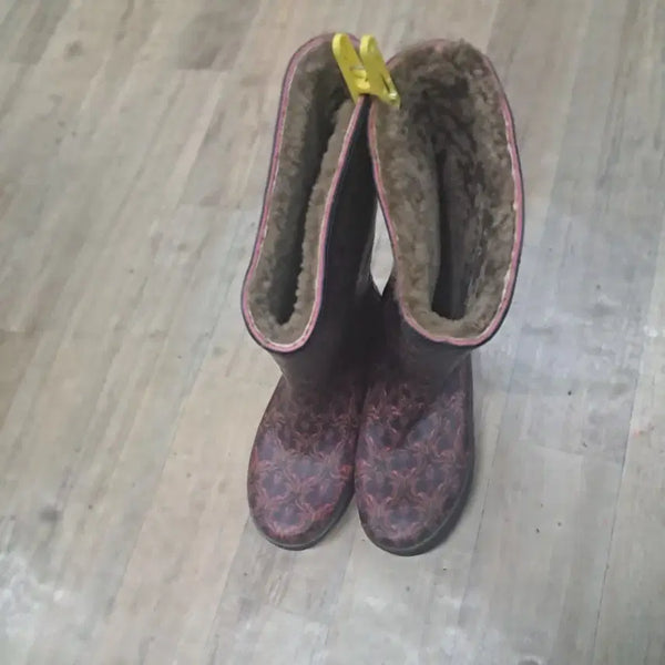 [BUNJANG] Faux Fur Lined Winter Boots / 겨울 부츠 퍼안감 무브부츠