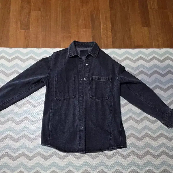 [BUNJANG] TBJ Black Denim Shirt Jacket / TBJ 흑청 데님 셔츠 자켓