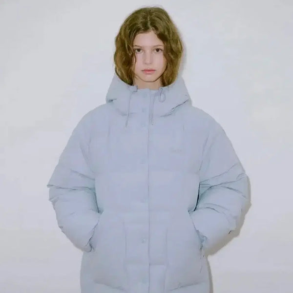 [BUNJANG] Sinoo Puffer Padding Jumper Sky Blue / [시눈] 푸퍼 패딩 점퍼 하늘색