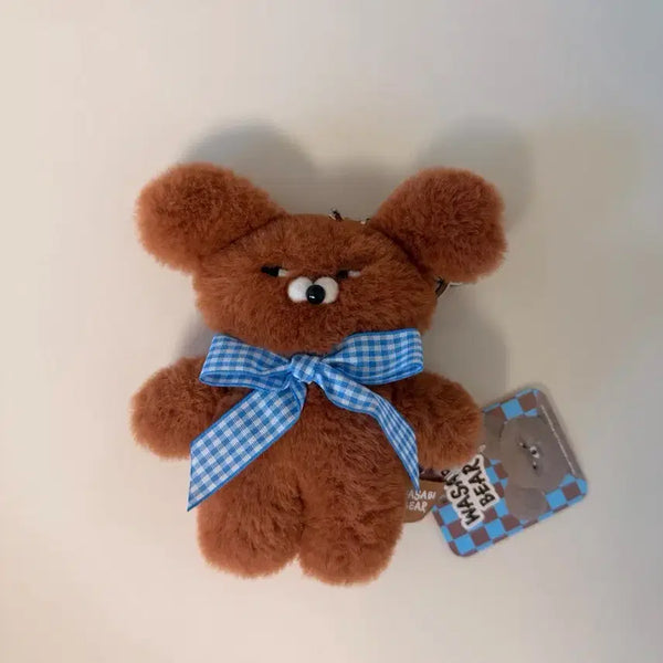 [BUNJANG] Wasabi Bear Keyring Brown / 와사비 베어 키링 브라운