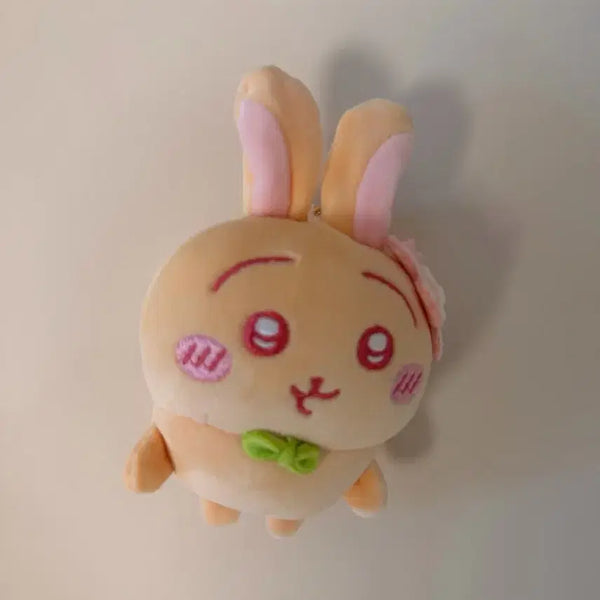 [BUNJANG] Usagi Rabbit Plush Keychain with Pink Ribbon / 우사기 토끼 인형 핑크 리본 키링