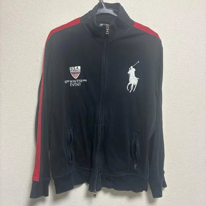 [BUNJANG] Polo Ralph Lauren Zip-Up Jacket Black / 폴로 랄프로렌 집업 자켓 블랙