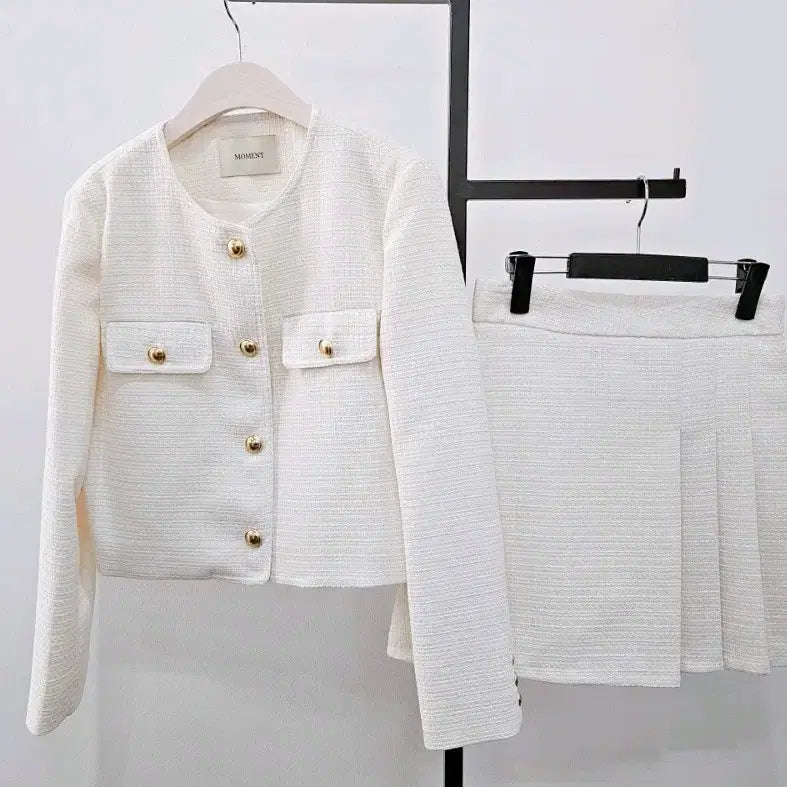 [BUNJANG] Tweet Setup Set Ivory / 새제품 트위트 셋업 아이보리