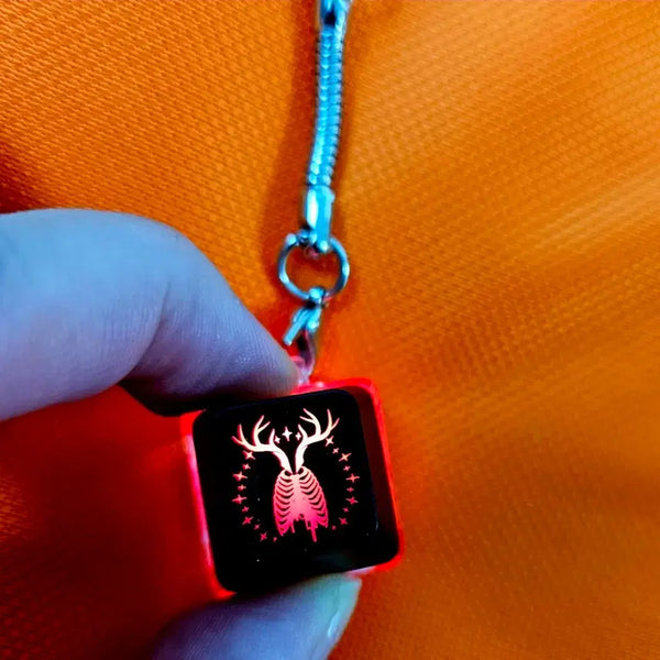 [BUNJANG] Gadget Alarm LED Keycap Keyring / 괴담출근 LED 키캡 키링 130666