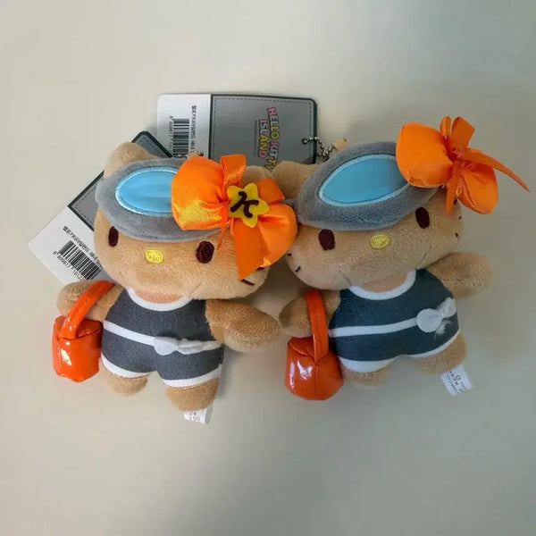 [BUNJANG] Hello Kitty Tanning Kitty Plush Keychain Bag Charm / 헬로키티 태닝 키티 인형 키링 가방 열쇠고리