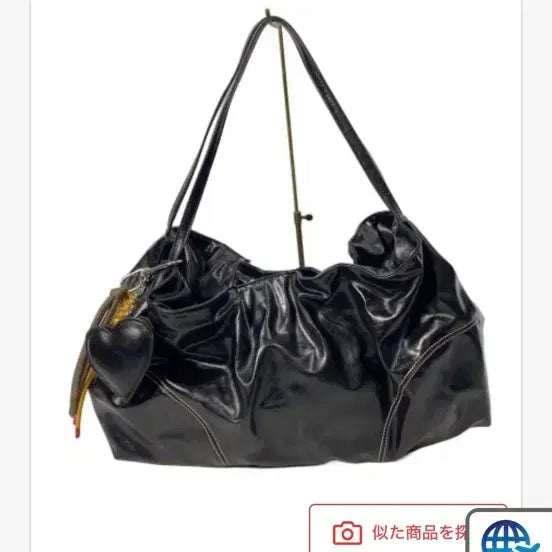 [BUNJANG] ZARA Black Stitch Shoulder Bag / 자라 ZARA 블랙 숄더백