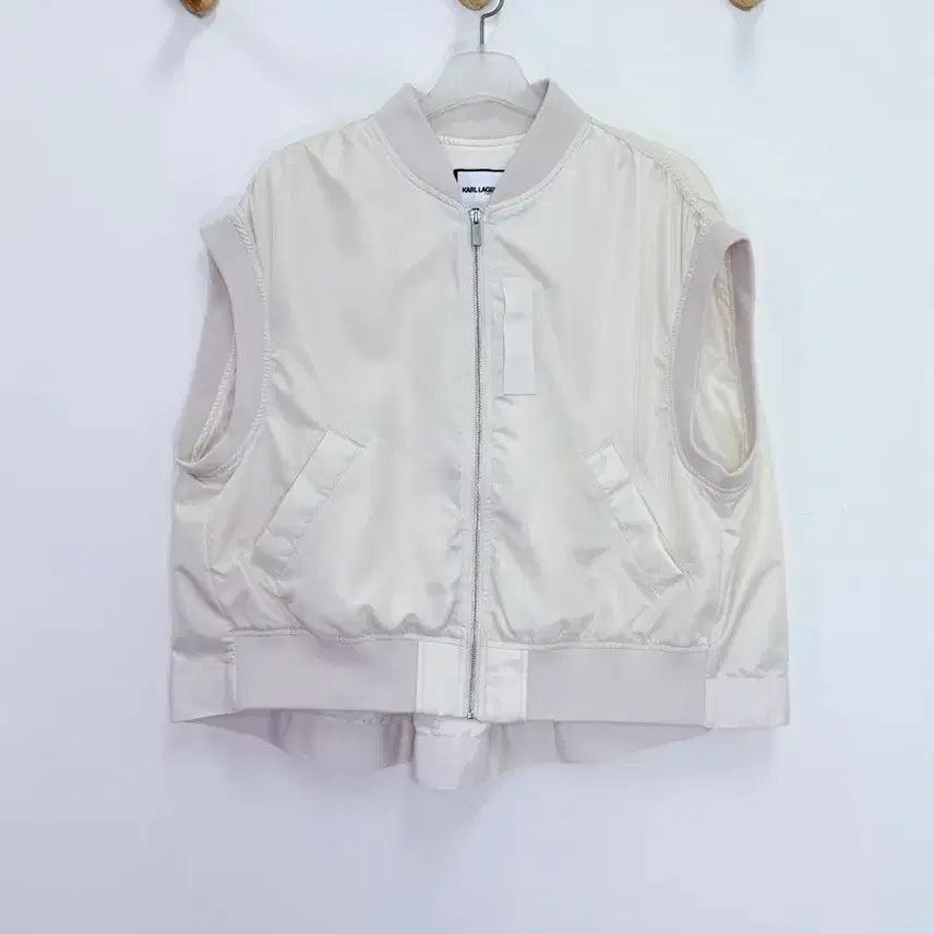 [BUNJANG] Karl Lagerfeld Bomber Vest / 칼라거펠트 항공베스트