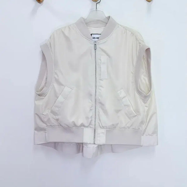 [BUNJANG] Karl Lagerfeld Bomber Vest / 칼라거펠트 항공베스트