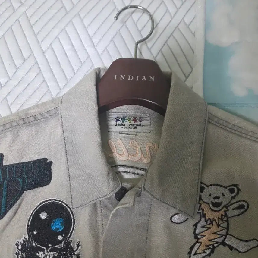 [BUNJANG] thisisneverthat x Grateful Dead Denim Jacket M / 디스이즈네버뎃 그레이트풀 데드 데님 자켓 M