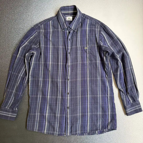 [BUNJANG] Lacoste Checkered Shirt Size 40 / 라코스테 체크 셔츠 | 40사이즈