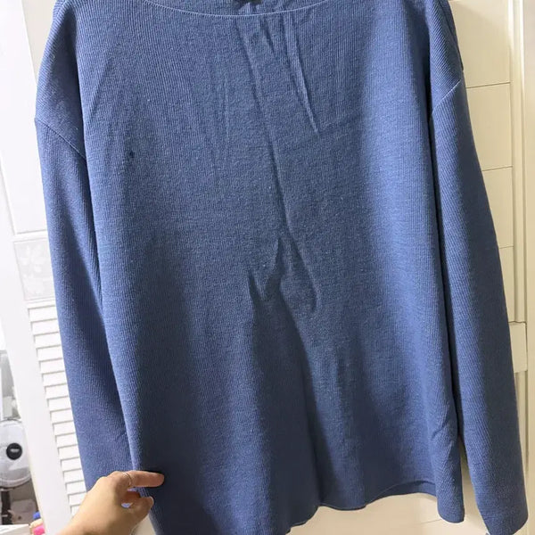 [BUNJANG] YELLOW Brand Blue Knit Sweater / YELLOW 브랜드 블루 니트 sm