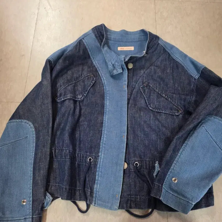 [BUNJANG] JILLSTUART NEW YORK Denim Panel Jacket / 질스튜어트 뉴욕 데님 배색 자켓