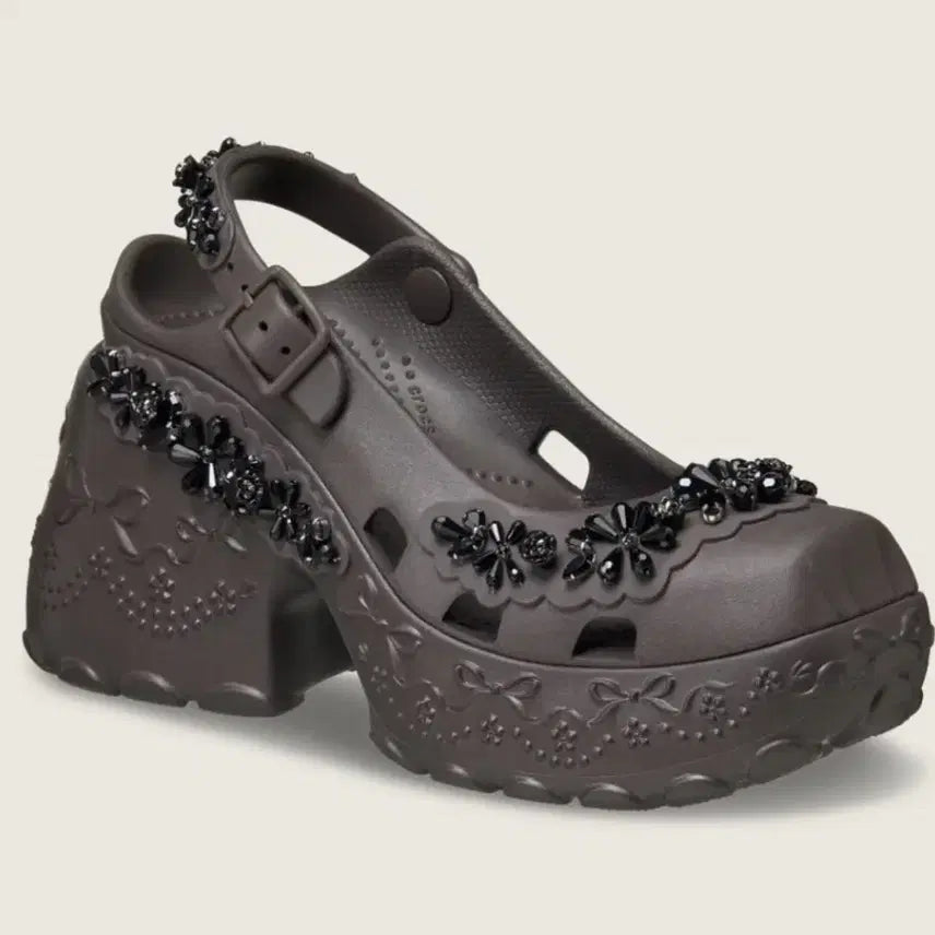 [BUNJANG] Simone Rocha x Crocs Ballerina Platform Espresso / 정품 시몬로샤 크록스 발레리나 플랫폼 에스프레소