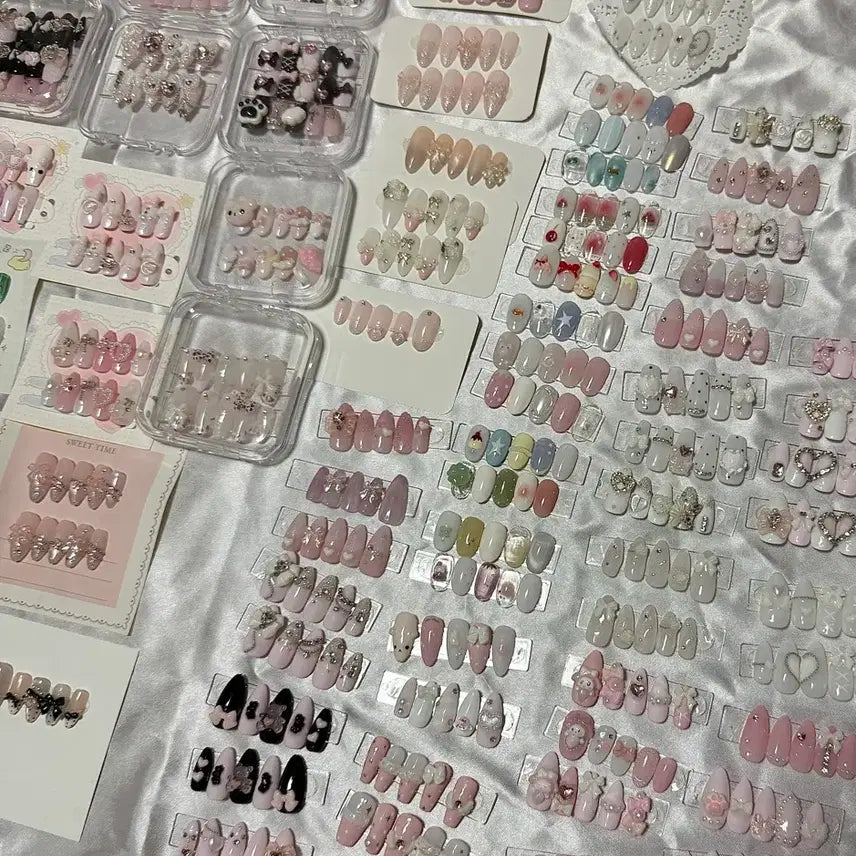 [BUNJANG] Bulk Sale Handmade Nail Tips (Sample & Practice) / 샘플용 네일팁 대량 처분